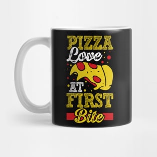 Pizza love at first bite Mug